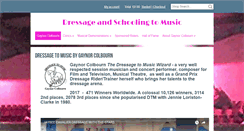Desktop Screenshot of dressagetomusicbygaynorcolbourn.com
