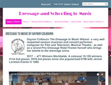 Tablet Screenshot of dressagetomusicbygaynorcolbourn.com